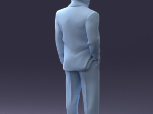 businessman 0614 3d print ready 3Dプリントモデル