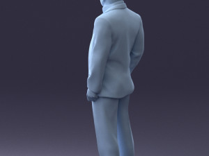 businessman 0614 3d print ready 3Dプリントモデル