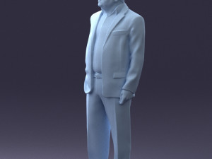 businessman 0614 3d print ready 3Dプリントモデル