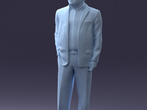 businessman 0614 3d print ready 3Dプリントモデル