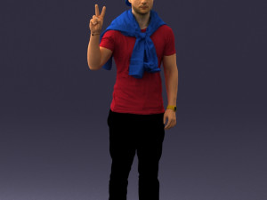 man posed 0619-1 3d print ready 3D प्रिंट मॉडल