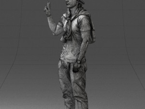 man posed 0619-1 3d print ready 3D प्रिंट मॉडल
