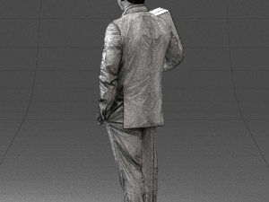 man with box 0627 3d print ready Modelo de Impressão 3D