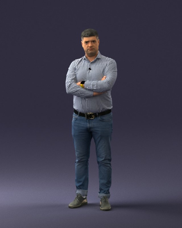 man casual 0701 3d print ready 3D 打印模型 .c4d .max .obj .3ds .fbx .stl .blend 