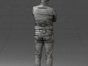 000276 Male Model in Casual Outfit Arms Crossed Pose 0701 3dp 3D Print Model
