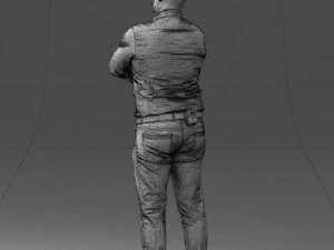 000276 Male Model in Casual Outfit Arms Crossed Pose 0701 3dp 3D Print Model