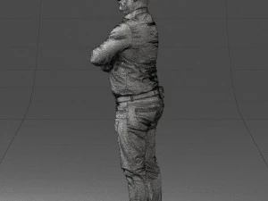 000276 Male Model in Casual Outfit Arms Crossed Pose 0701 3dp 3D Print Model