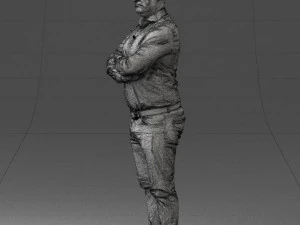 000276 Male Model in Casual Outfit Arms Crossed Pose 0701 3dp 3D Print Model