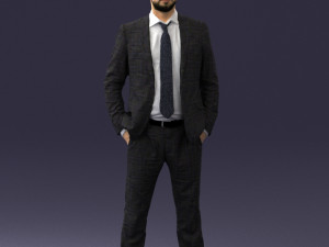 man in suit 0809-1 3D 模型