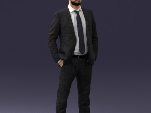 man in suit 0809-1 3D 模型
