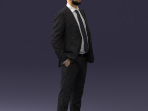 man in suit 0809-1 3D 模型