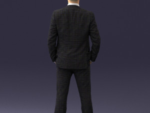 man in suit 0809-1 3D 模型