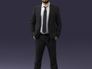 man in suit 0809-1 3D 模型