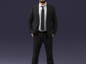 man in suit 0809-1 3D 模型