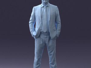 man in suit 0809-1 3D 模型