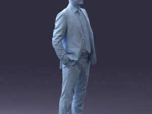 man in suit 0809-1 3D 模型