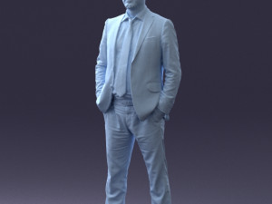 man in suit 0809-1 3D 模型