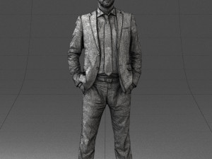 man in suit 0809-1 3D 模型