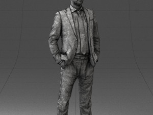man in suit 0809-1 3D 模型