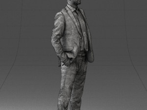 man in suit 0809-1 3D 模型
