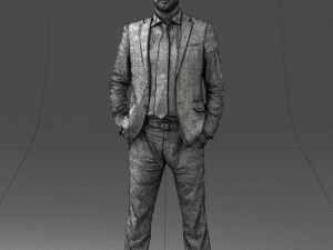 man in suit 0809-1 3D 模型