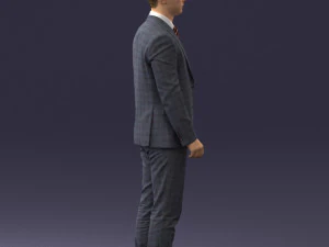 000287 Biznesmen w garniturze &ndash; profesjonalny męski charakter 0904 Model 3D