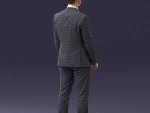 000287 Biznesmen w garniturze &ndash; profesjonalny męski charakter 0904 Model 3D