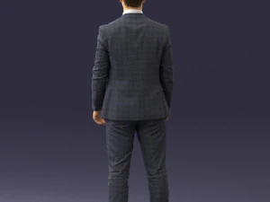 000287 Biznesmen w garniturze &ndash; profesjonalny męski charakter 0904 Model 3D