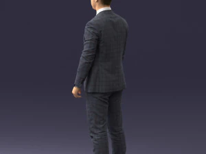 000287 Biznesmen w garniturze &ndash; profesjonalny męski charakter 0904 Model 3D