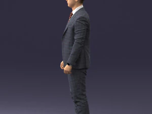 000287 Biznesmen w garniturze &ndash; profesjonalny męski charakter 0904 Model 3D