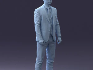 000287 Biznesmen w garniturze &ndash; profesjonalny męski charakter 0904 Model 3D