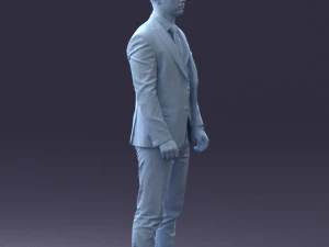 000287 Biznesmen w garniturze &ndash; profesjonalny męski charakter 0904 Model 3D