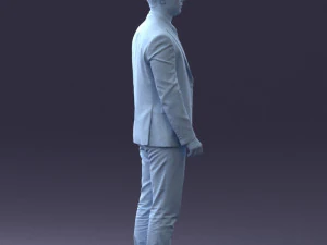000287 Biznesmen w garniturze &ndash; profesjonalny męski charakter 0904 Model 3D