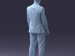 000287 Biznesmen w garniturze &ndash; profesjonalny męski charakter 0904 Model 3D