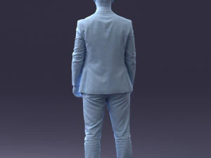 000287 Biznesmen w garniturze &ndash; profesjonalny męski charakter 0904 Model 3D