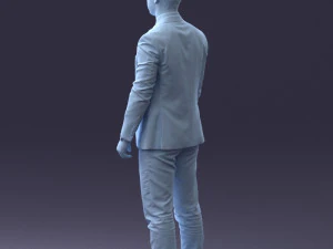 000287 Biznesmen w garniturze &ndash; profesjonalny męski charakter 0904 Model 3D