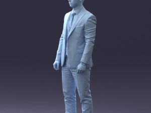 000287 Biznesmen w garniturze &ndash; profesjonalny męski charakter 0904 Model 3D