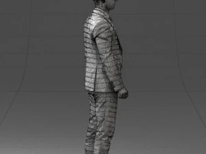 000287 Biznesmen w garniturze &ndash; profesjonalny męski charakter 0904 Model 3D