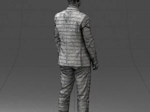 000287 Biznesmen w garniturze &ndash; profesjonalny męski charakter 0904 Model 3D