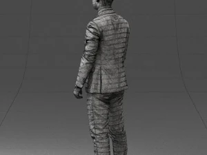 000287 Biznesmen w garniturze &ndash; profesjonalny męski charakter 0904 Model 3D