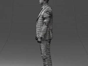000287 Biznesmen w garniturze &ndash; profesjonalny męski charakter 0904 Model 3D
