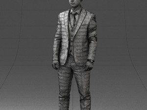 man in suit 0904 3D मॉडल