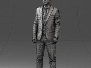 000287 Biznesmen w garniturze &ndash; profesjonalny męski charakter 0904 Model 3D