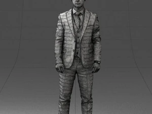 000287 Biznesmen w garniturze &ndash; profesjonalny męski charakter 0904 Model 3D