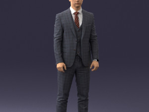 man in suit 0904 3d print ready Model Cetak 3D