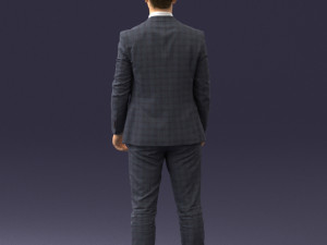 man in suit 0904 3d print ready Model Cetak 3D