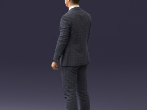 man in suit 0904 3d print ready Model Cetak 3D