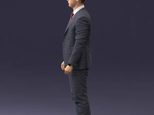 man in suit 0904 3d print ready Model Cetak 3D