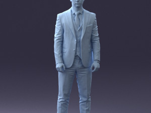 man in suit 0904 3d print ready Model Cetak 3D