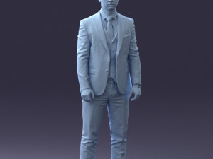 man in suit 0904 3d print ready Model Cetak 3D